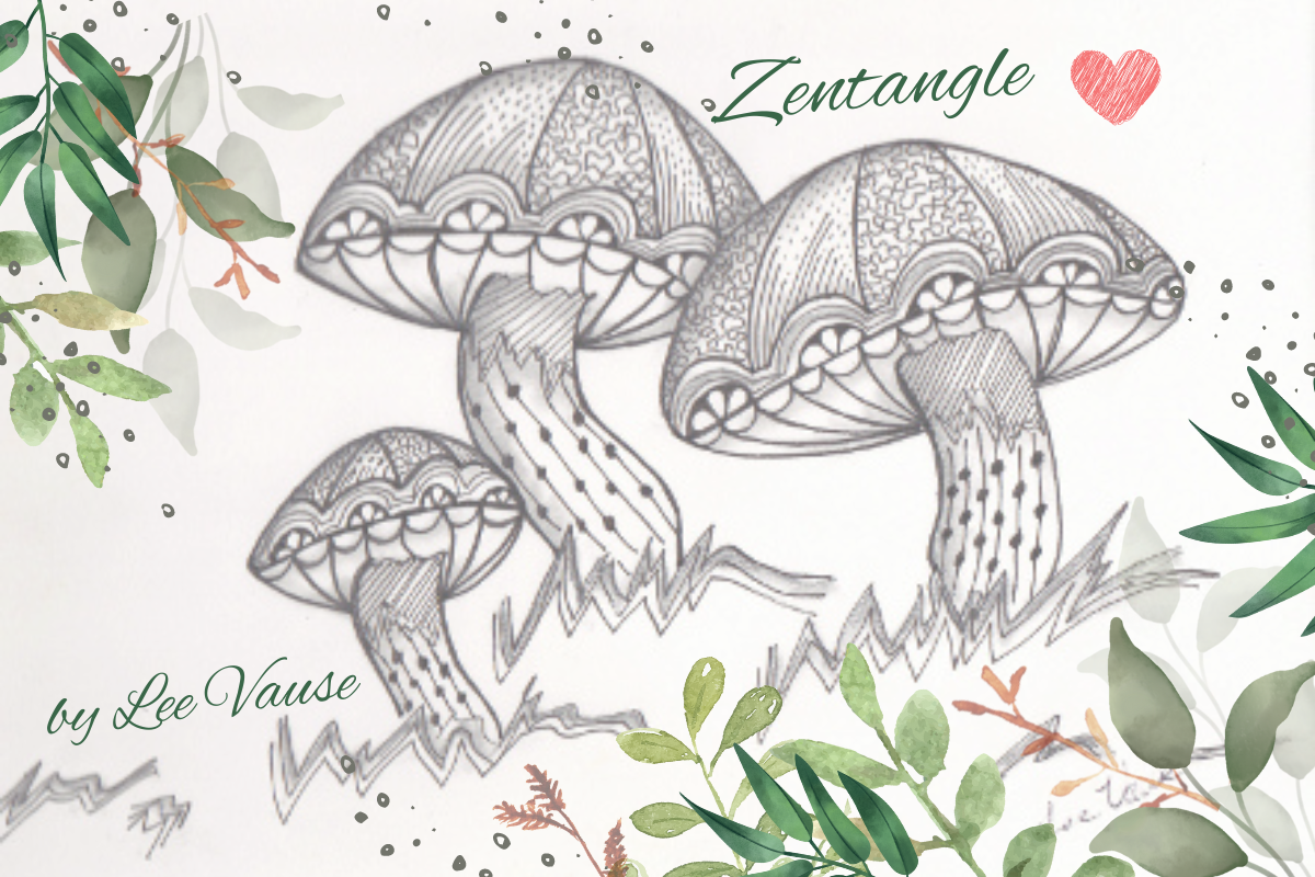 Zentangle Mushrooms - what a delight – ArbeeDesigns