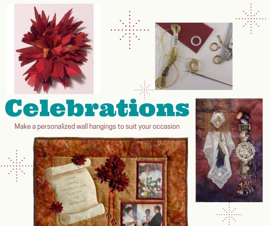 online workshop to learn how to make a celerational quilt by Anita Eaton