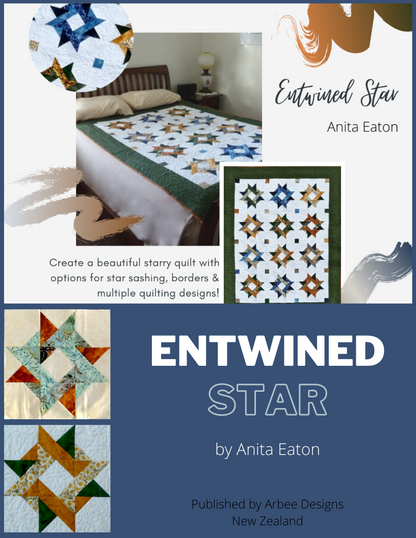 Entwined star quilt online workshop by Anita Eaton designer of Entwined Star