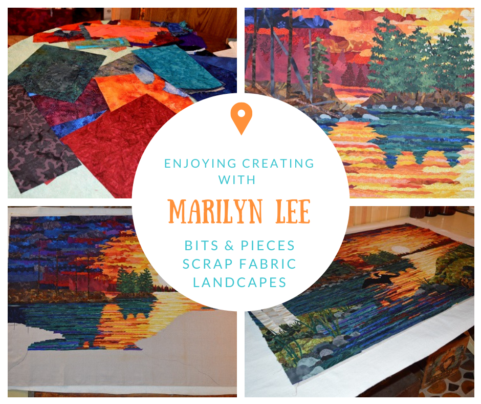 Bits and Pieces Scrap Fabric Landscapes