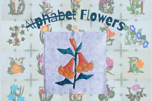 alphabet flowers block without the alphabet