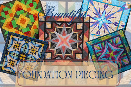 Pat Daniels released a new eBook called "Crystal Quilts - Foundation Paper Piecing the Easy Way" with these five patterns included in it