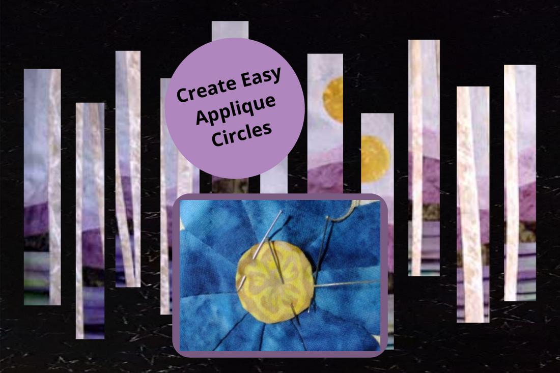 how to create easy applique circles