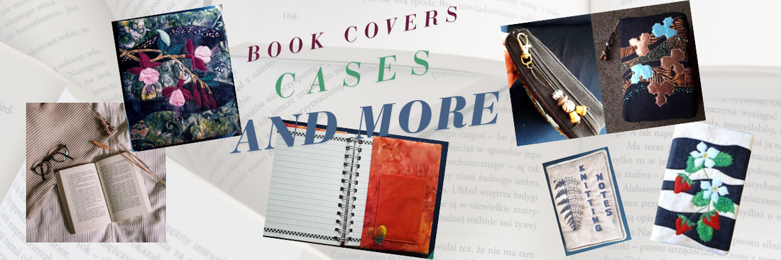 make a book cover or tablet cover - lots of ideas for covers and notebooks