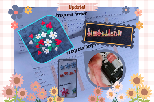 crafting update number 1 for 2026 to include quilting, knitting, embroidery, spinning and more