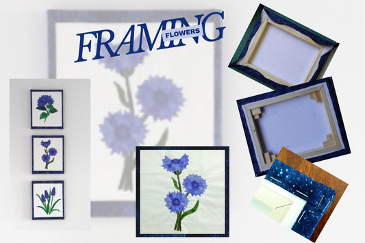 framing flower blocks is a great idea to make for gifts