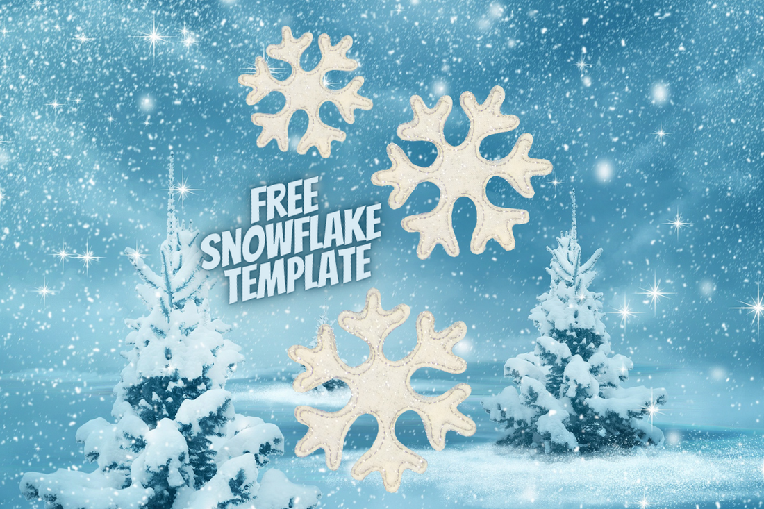 Free snowflake template to download and use for quilting and/or applique