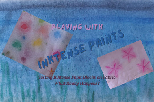 Testing Inktense Paint Blocks on Fabric What Really Happens?