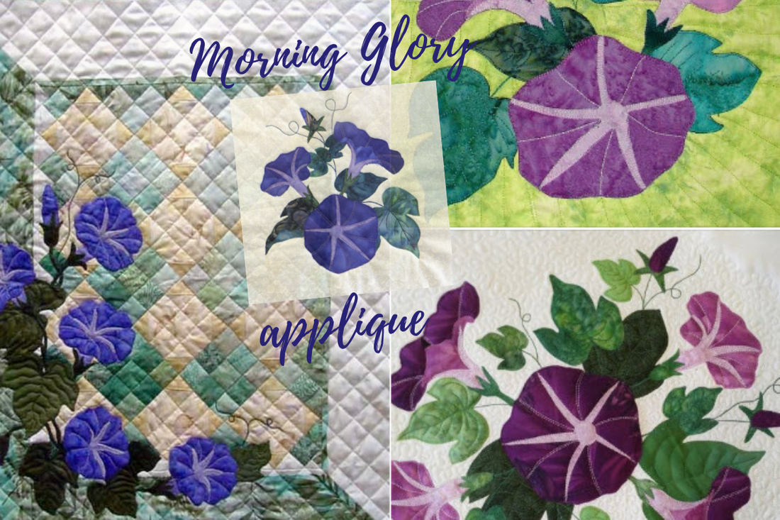 morning glory applique designs by Ruth Blanchet