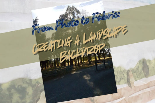 Creating a Landscape Backdrop for a landscape art quilt