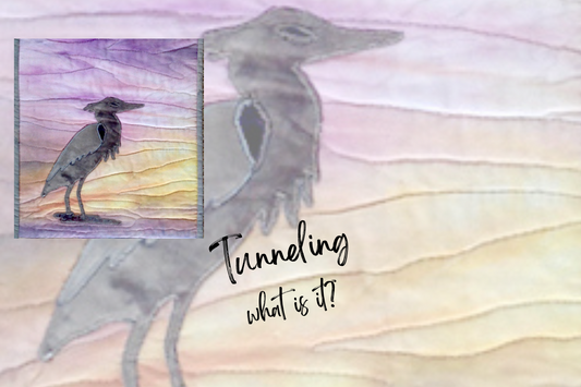 wading heron is the quilt pattern used in this image