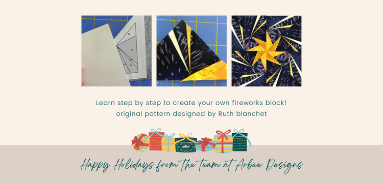 Foundation Pieced Fireworks – ArbeeDesigns