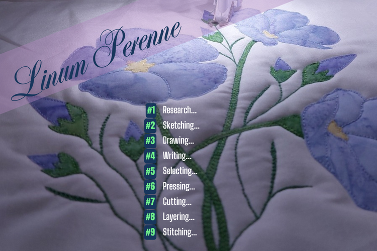 Linum Perenne - another blue flower block – ArbeeDesigns