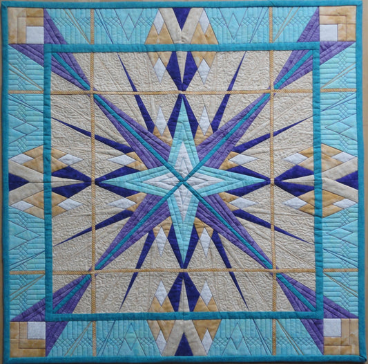 A lively mix of diamonds and sharp angles, Harlequin is a playful, high-impact design that’s perfect for quilters with some experience who want a satisfying intermediate-level challenge.
