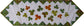 Fall leaves along a table runner with pieced border - quilt pattern