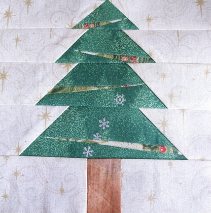 Foundation Pieced Christmas tree - a quick and easy design
