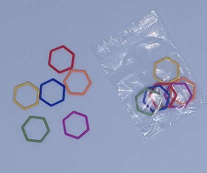 Hexagon Stitch Markers (large)