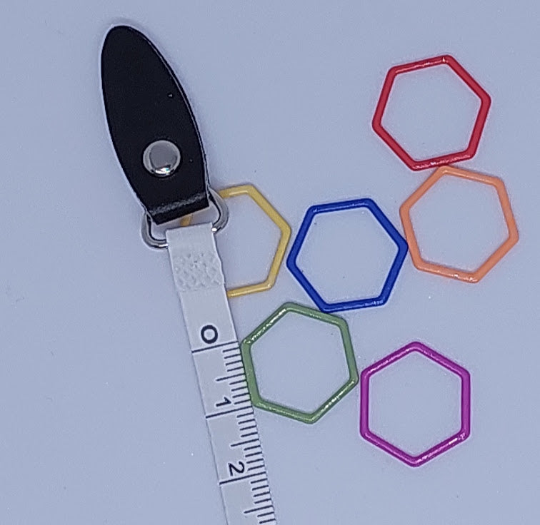 Hexagon Stitch Markers (large)