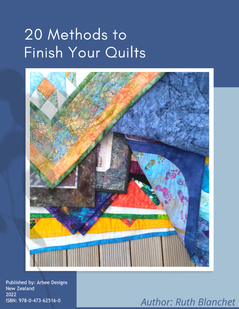 cover of the book "20 Methods to Finish Your Quilts" by Ruth Blanchet published by Arbee Designs