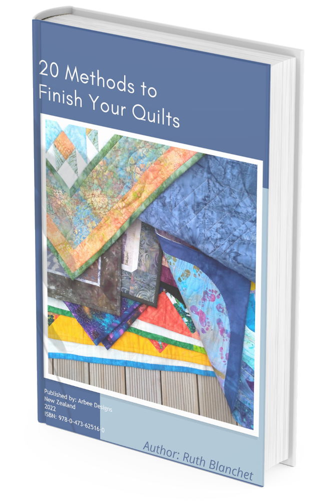 Learn many different ways to finish your quilts in this downloadable book by Ruth blanchet