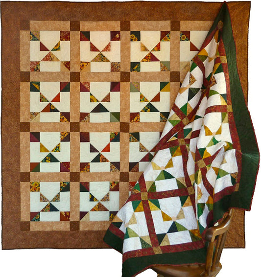 patchwork quilt pattern with angels and angles