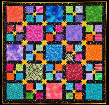 Animal Party patchwork and applique quilt pattern by Jennifer Houlden variation without applique