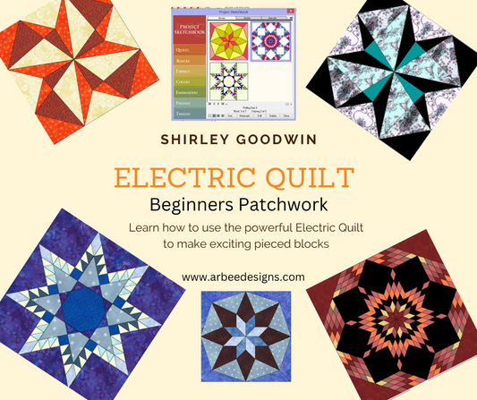 a beginners course on electric quilt by Shirley Goodwin