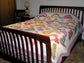 patchwork of folded ribbon hearts quilt pattern by Anita Eaton - download pattern available