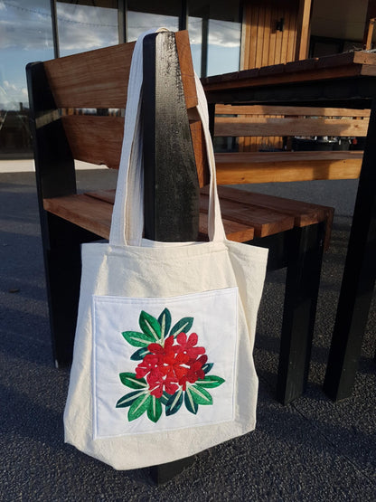 Rhododenron tote with long handles