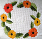 a black eyed susan block designed from the border design in Ruth Blanchet's quilt pattern Spring Life