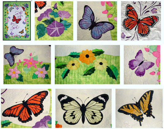 Spring Life blocks of butterflies and flowers