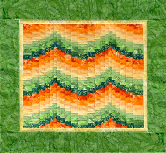 Simple bargello quilt pattern ideal for beginner quilters