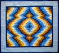 Bargello quilt pattern in summer colours