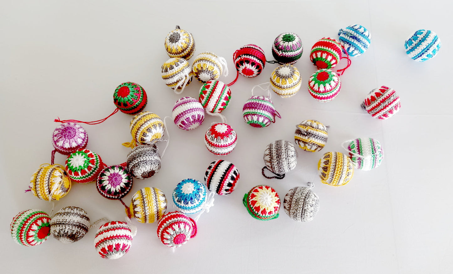 Crocheted Christmas Baubles