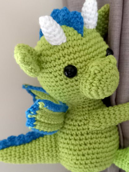 Crocheted Dragon Tie Back