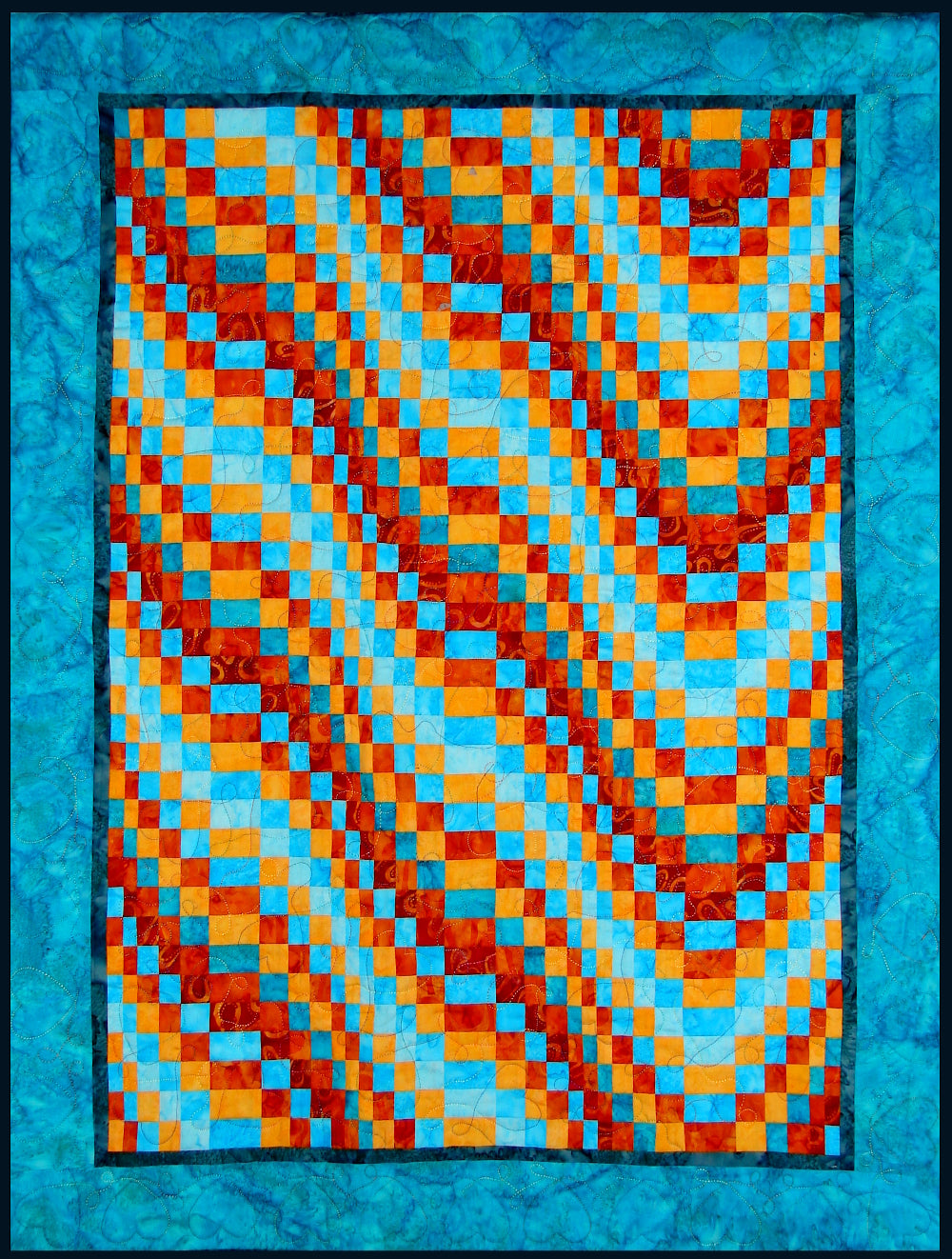 Fiesta bargello quilt pattern - ideal for beginners