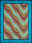 Fiesta bargello quilt pattern - ideal for beginners