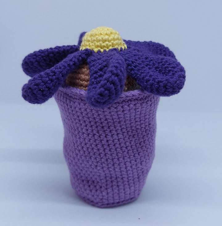 Crocheted Flower Pot Doll