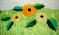 applique black eyed susan flower and leaves from the border of Spring Life quilt pattern by Arbee Designs