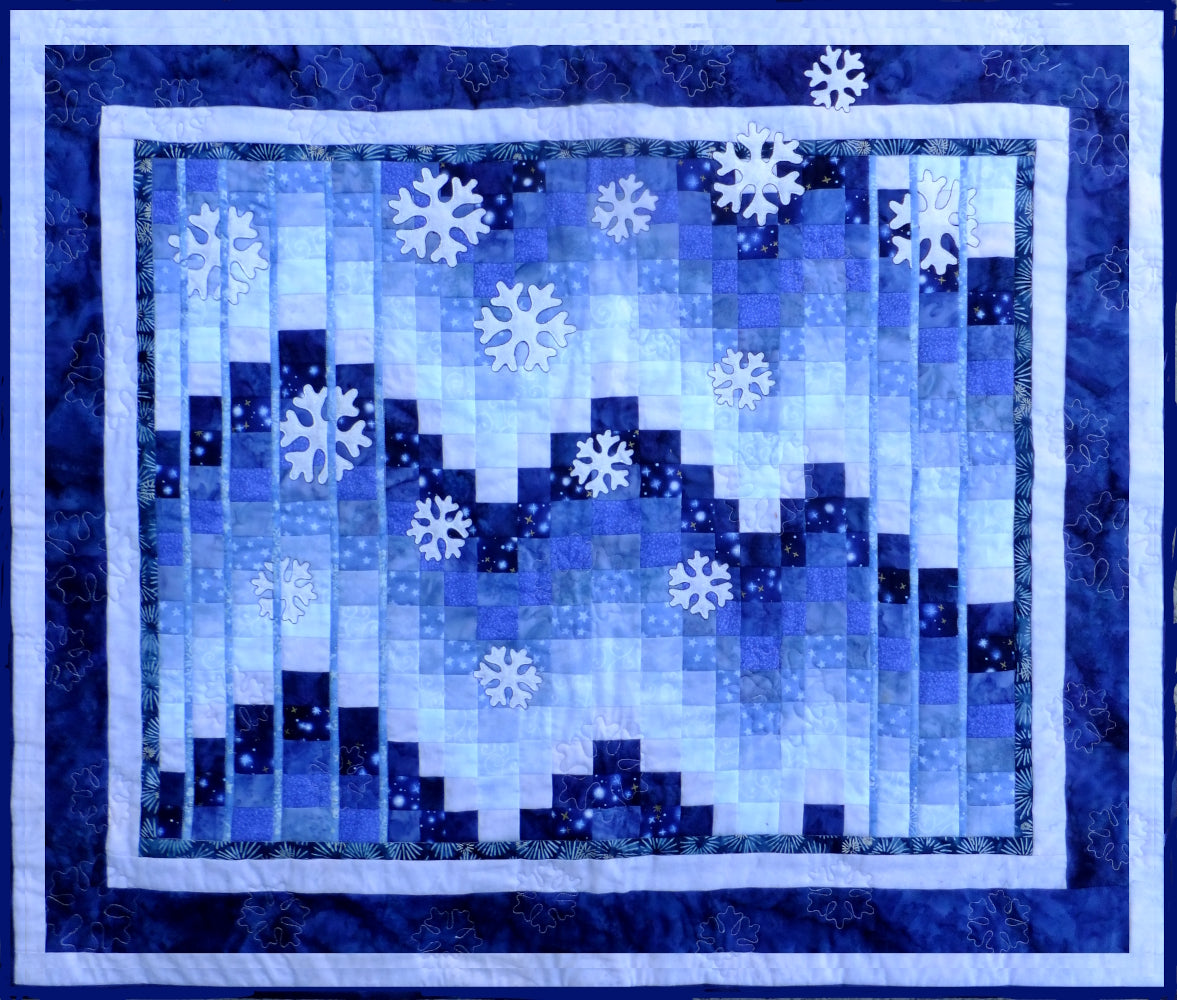 Fractured Winter bargello quilt pattern