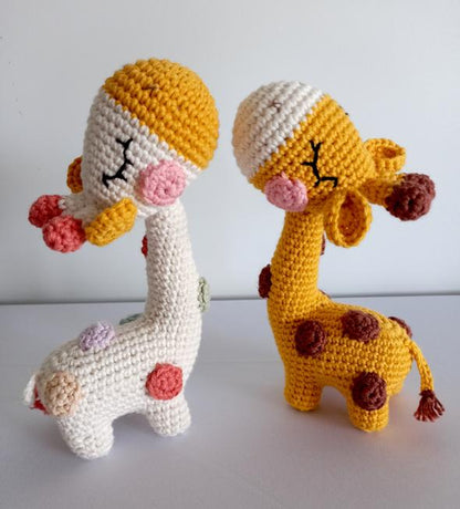 Crocheted Giraffes - Gable and Greta