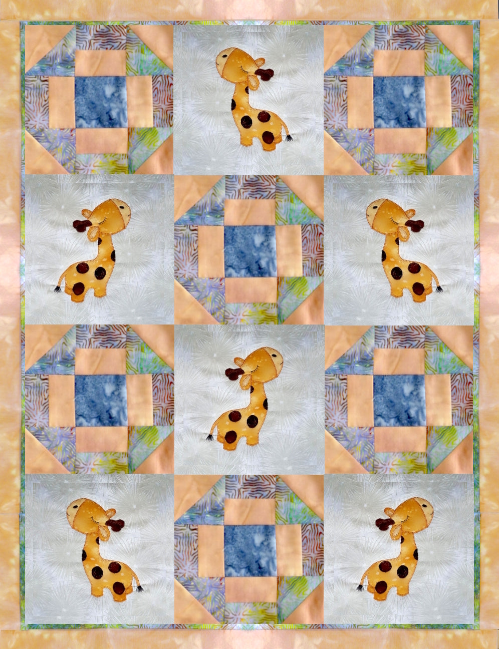 Giraffe baby online quilt