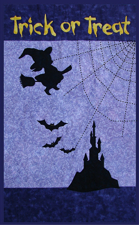 Halloween Holiday banner quilt pattern - trick or treat pattern