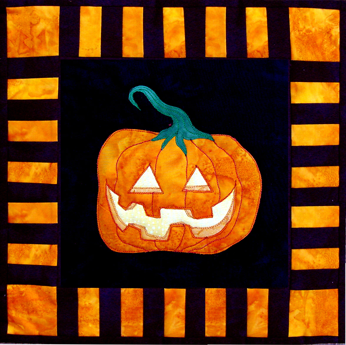 jack-o-lantern quilt pattern for halloween