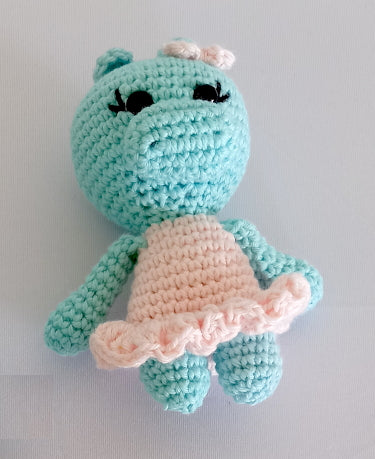 Crocheted Mini Hippo