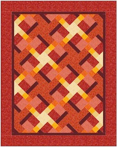 option B - on-point with single fabric border