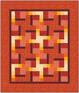 Option D - square on with single fabric border