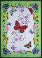 Spring Life quilt pattern with appliqued butterflies and flowers