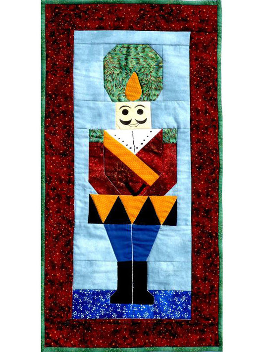 Toy Soldier Christmas quilt banner by Anita Eaton